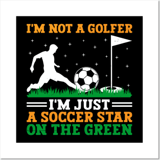 Footgolf Player Foot Golf Playing Footgolfers Footgolfing Posters and Art